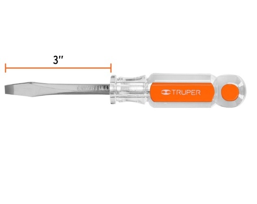 [DES-TRU-14089] DESTORNILLADOR PLANO MOD. DR-1/4 X 3" REF. 14089 MARCA TRUPER