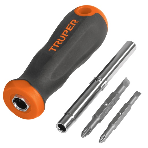 [DES-TRU-14200] DESTORNILLADOR /DESARMADOR 6 EN 1 C/PUNTAS DOBLES MOD.DT-4 REF.14200 MARCA TRUPER
