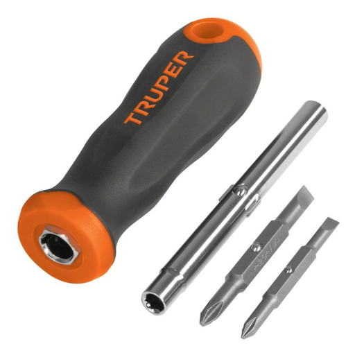 [DES-TRU-14200] DESTORNILLADOR /DESARMADOR 6 EN 1 C/PUNTAS DOBLES MOD.DT-4 REF.14200 MARCA TRUPER