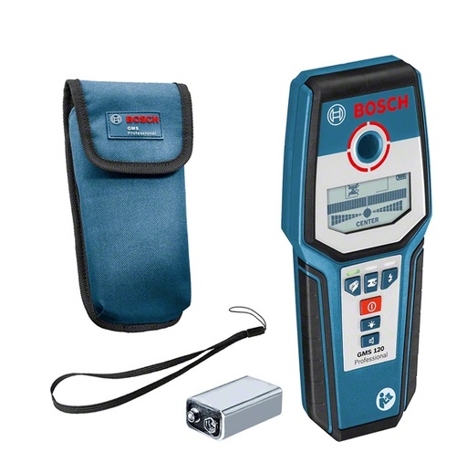 [DET-BOS-GMS120] DETECTOR DE METALES IP54 BATERIA 2XAA REF. GMS 120-27 REF.0601081700/ 867276/ 255331 MARCA BOSCH