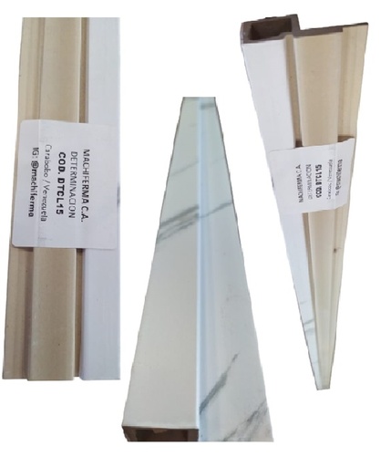 [DET-MAC-DTCL15] DETERMINACION / PERFIL PARA WALL PANEL INTERIOR 16,5 CM X 2,90 MTS COLOR JAZZ WHITE MACHIFERMA