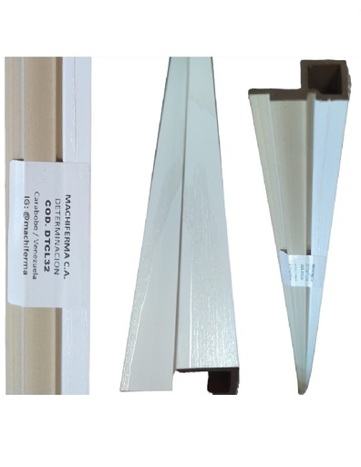[DET-MAC-DTCL32] DETERMINACION / PERFIL PARA WALL PANEL INTERIOR 16,5 CM X 2,90 MTS COLOR SILVER OAK MACHIFERMA