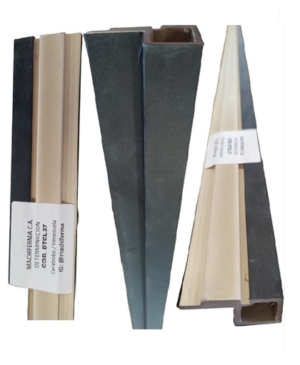 [DET-MAC-DTCL37] DETERMINACION / PERFIL PARA WALL PANEL INTERIOR 16,5 CM X 2,90 MTS COLOR MATTE BLACK MACHIFERMA