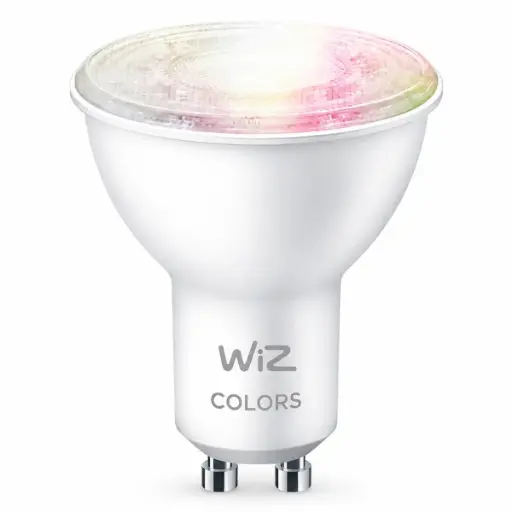 [DIC-WIZ-GU-RGB] BOMBILLO DICROICO SMART GU10 RGB DIMEABLE 16 MM COLORES 4.9 W COD. 929002447212 MARCA WIZ