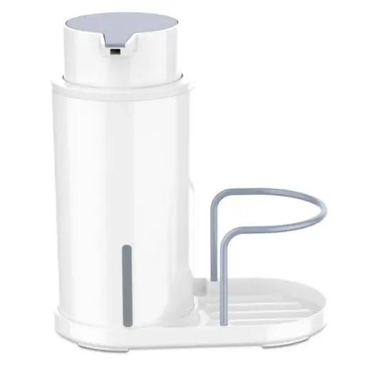 [DIS-BAR-DIS.01.01] DISPENSADOR DE JABON DE MESA PLASTICO BLANCO REF. DIS.01.01 MARCA BARI