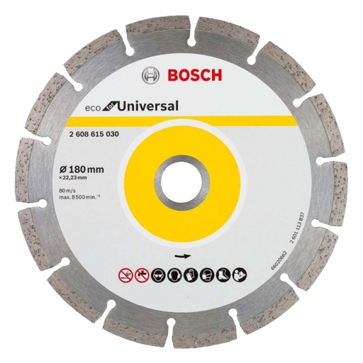 [DIS-BOS-2608615030] DISCO DE CORTE DIAMANTADO UNIV 7" 180X22 MM SEGMENTADO REF. 2608615030 / 875116 / 857079 MARCA BOSCH