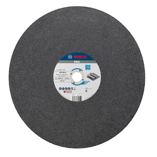 [DIS-BOS-875839] DISCO DE CORTE TRONZADORA P/ METAL DE 14" X 7/64" X 1" REF. 777230 MARCA BOSCH