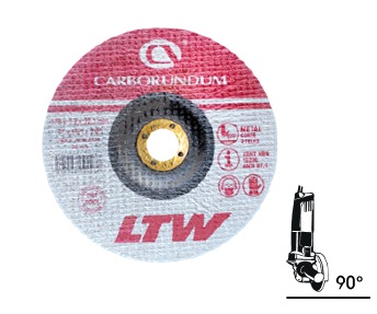 [DIS-CAR-2532] DISCO DE CORTE P/ METAL 4 1/2" X 1/8" X 7/8" A036 C/REB REF. 2532 MARCA CARBORUNDUM