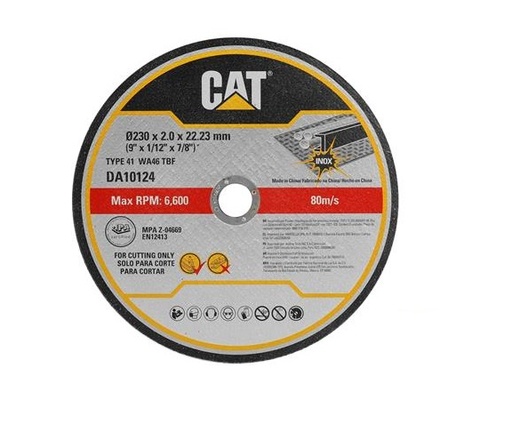 [DIS-CAT-DA10124] DISCO DE CORTE METAL 9" X 1/16" X 7/8" REF. DA10124 MARCA CAT