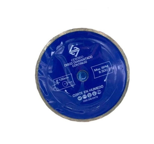 [DIS-GDE-DIS-CR72] DISCO DE CORTE DIAMANTADO CONTINUO LISO 7" REF.DIS-CR72 MARCA GDESEO