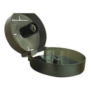 [DIS-MET-PLA-800B] DISPENSADOR MANUAL PLASTICO DE PAPEL HIGIENICO 9" COLOR NEGRO REF. PLA-800B MARCA METALES ALEADOS