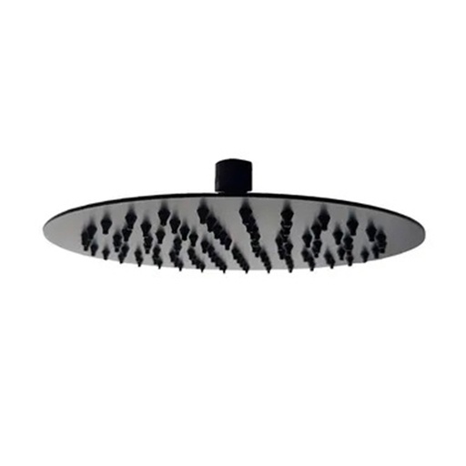 [DUC-BAR-DUC.04.10] DUCHA / REGADERA ULTRAFINA DE ALTA PRESION REDONDO NEGRO MATE 25 CM REF. DUC.04.10 MARCA BARI