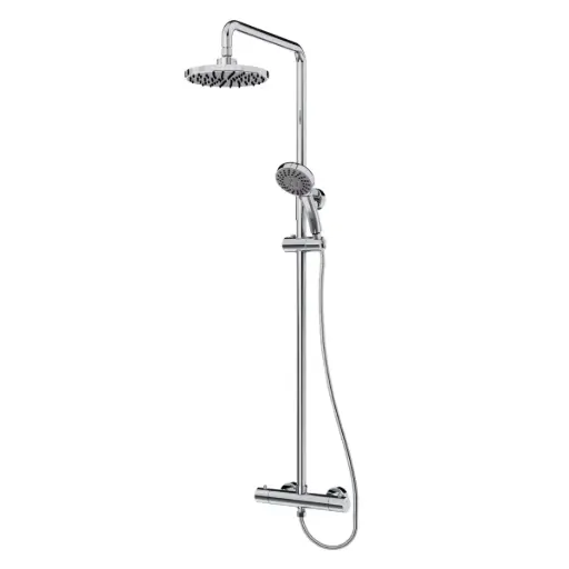 [DUC-NOV-NVGRI9822] BARRA DE DUCHA TERMOSTATICA 1,29 MTS SERIE SENSO GRI CHROME / CROMADO ACERO INOX REF. NVGRI9822 NOVA
