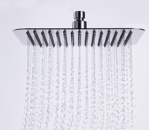 [DUC-NOV-NVREG0834] DUCHA / REGADERA DE PARED CUADRADO 8" ACERO INOX SERIE ELEMENT DELGADA CROMADO REF. NVREG0834 NOVA