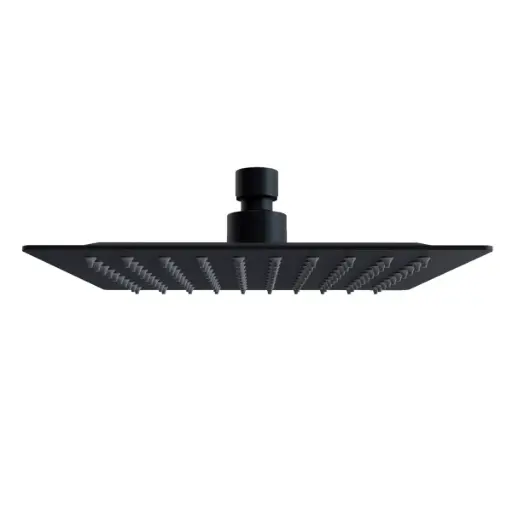 [DUC-NOV-NVREG1002] DUCHA / REGADERA DE PARED CUADRADO 8" ACERO INOX SERIE ELEMENT DELGADA NEGRO REF. NVREG1002 NOVA