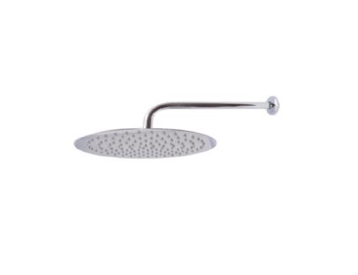 [DUC-OME-BD-RFL12] DUCHA REDONDA ULTRA DELGADA 12" SATINADA C/ TUBO DE 40 CM REF. BD-RFL12 MARCA OMEGA