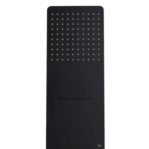 [DUC-QM-14.800.1014-B] DUCHA / REGADERA A PARED QM+ 2 FUNCIONES CASCADA Y LLUVIA SERIE SUPREME COLOR NEGRO BLACK QUALITY ME