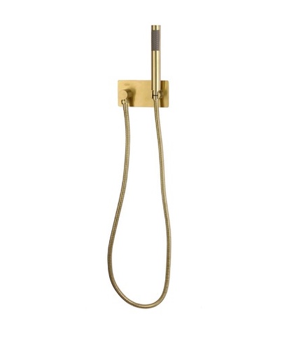 [DUC-QM-14.800.1024-G] DUCHA TELEFONO DE MANO QM+ SERIE SUPREME COLOR DORADO GOLD MARCA QUALITY METAL