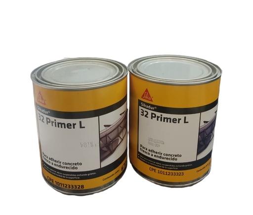 [DUR-SIK-303771] SIKADUR 32 PRIMER JGO 1/4GL PARTE A 670gr + B 330gr =1 KG UNIR CONCRETO NUEVO + VIEJO MARCA SIKA