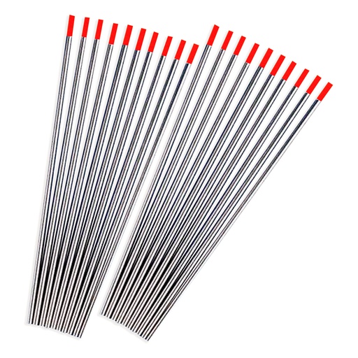 [ELE-WEL-805948721118] ELECTRODO ESPECIAL DE TUNGSTENO 1/8" 2% PUNTA ROJA VARILLA UNIDAD REF.  805948721118 MARCA WELDTECH