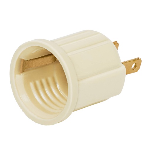 [ENC-VOL-46525] ENCHUFE SOCATE E27 4 A 127 V BAKELITA COLOR BEIGE REF. 46525 MARCA VOLTECK