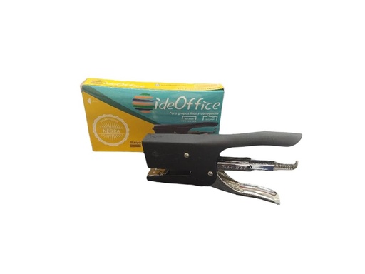 [ENG-IDE-896780] ENGRAPADORA CROMO/NEGRA TIPO ALICATE STANDARD GRAPAS 24/6 - 26/6 - 24/8 REF. 896780 MARCA IDEOFFICE