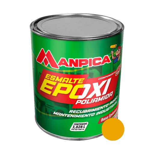 [EPO-MAN-KIA300-10] PINTURA EPOXICA POLIAMIDA COLOR AMARILLO CON CATALIZADOR ( KIT ) REF. KIA-200-10 MARCA MANPICA