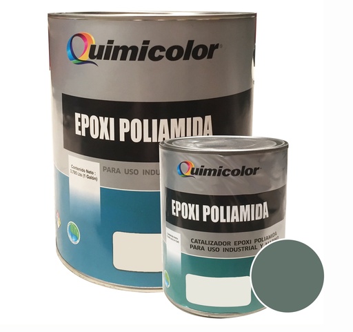 [EPO-QUI-EPO130] PINTURA EPOXICA POLIAMIDA COLOR GRIS OSCURO CON CATALIZADOR ( KIT ) REF. EPO130 MARCA QUIMICOLOR