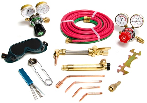 [EQU-WEL-2001001] EQUIPO DE OXICORTE TIPO HARRIS MASTER II (PICOS 1/32,3/64,1,/16") REF.  2001001 MARCA WELDTECH