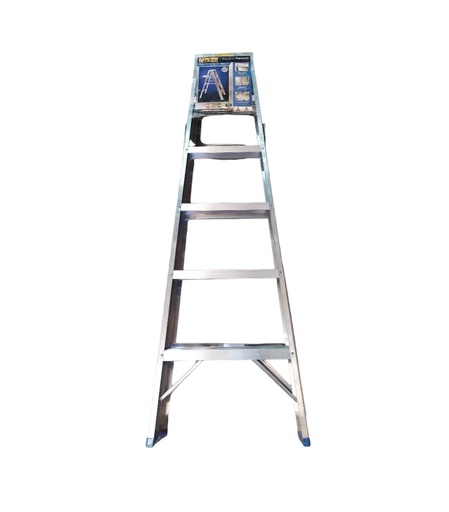 [ESC-ALA-C006] ESCALERA TIPO TIJERA ALUMINIO PREMIUM 6 TRAMOS 180 CM X 53 CM CAP. 200 KG REF. C006 MARCA ALADINO