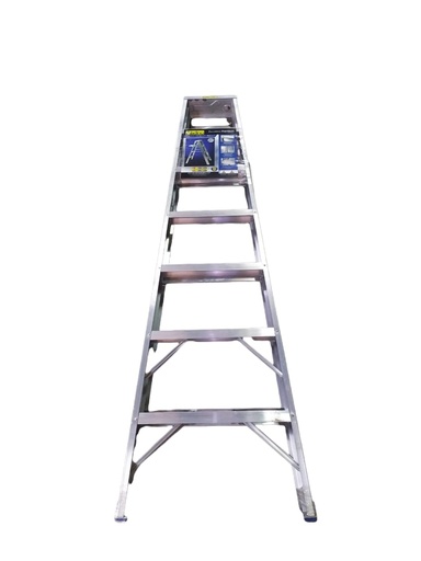[ESC-ALA-C007] ESCALERA TIPO TIJERA ALUMINIO PREMIUM 7 TRAMOS 210 CM X 55 CM CAP. 200 KG REF. C007 MARCA ALADINO