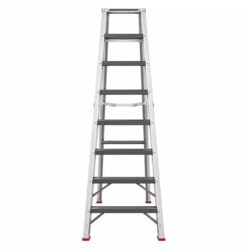 [ESC-ALA-C011] ESCALERA TIPO TIJERA ALUMINIO PREMIUM 11 TRAMOS 330 CM X 30 CM CAP. 200 KG REF. C011 MARCA ALADINO