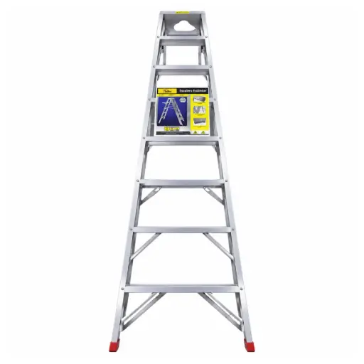 [ESC-ALA-CV08] ESCALERA TIPO TIJERA ALUMINIO STANDARD 8 TRAMOS 240 CM X 30 CM REF. CV08 MARCA ALADINO