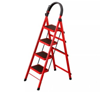 [ESC-ALA-EDA4] ESCALERA ACERO PLEGABLE DOMESTICA 4 TRAMOS 39,5 CM X 62 CM X 120 CM REF. EDA4 MARCA ALADINO