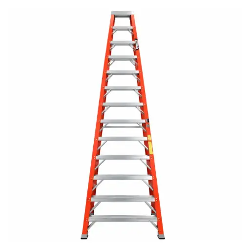 [ESC-ALA-F008] ESCALERA FIBRA DE VIDRIO INDUSTRIAL TIJERA 8 TRAMOS 243 X 59 CM CAP. 250 KG REF. F008 MARCA ALADINO