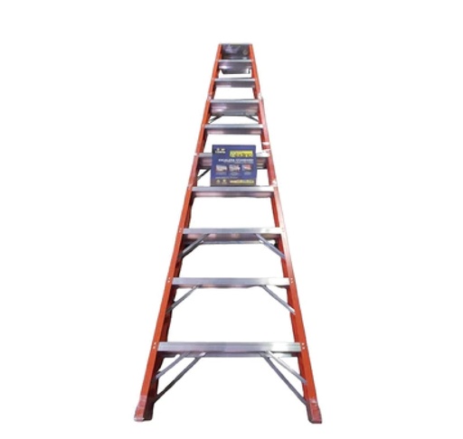 [ESC-ALA-F009] ESCALERA FIBRA DE VIDRIO INDUSTRIAL TIJERA 09 TRAMOS 270 X 60 CM CAP. 250 KG REF. F009 MARCA ALADINO