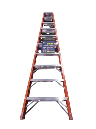 [ESC-ALA-F010] ESCALERA FIBRA DE VIDRIO INDUSTRIAL TIJERA 10 TRAMOS 300 X 68 CM CAP. 250 KG REF. F010 MARCA ALADINO