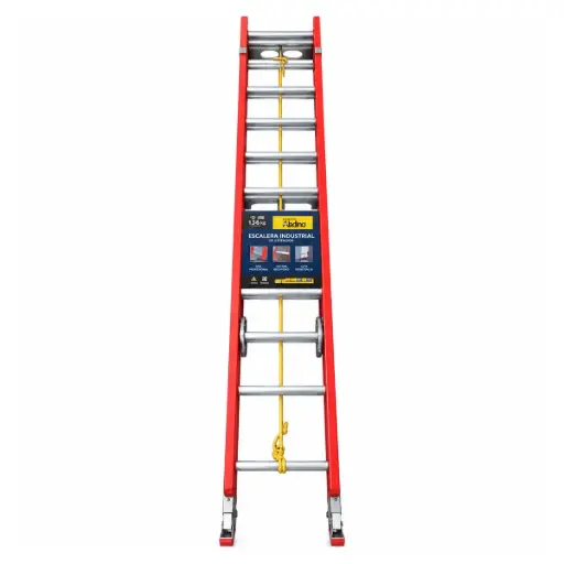[ESC-ALA-F020] ESCALERA FIBRA VIDRIO TELESCOPICA EXTENSIBLE 20 TRAMOS 300 CM X 300 CM X 40CM REF.F020 MARCA ALADINO