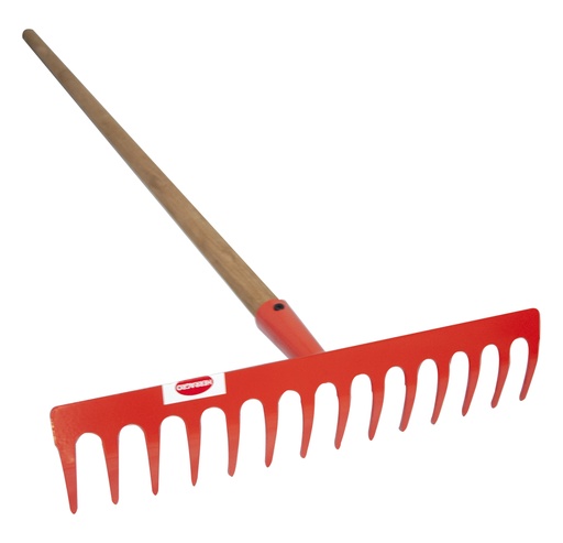 [ESC-HER-RASTRI-JM14] ESCOBA / RASTRILLO P/JARDIN METALICO 14 DIENTES C/CABO REF.75551015 COD. 007624 MARCA HERRAGRO