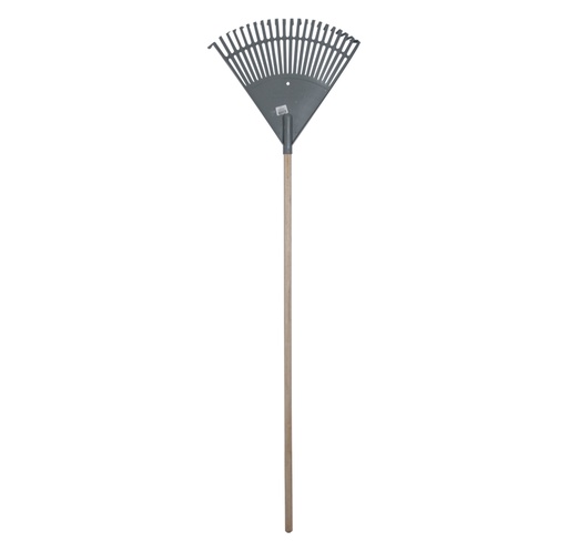 [ESC-HER-RASTRI-P22MM] ESCOBA / RASTRILLO P/JARDIN PLASTICO 22 DIENTES C/CABO MADER REF.43001323 / 006979 MARCA HERRAGRO