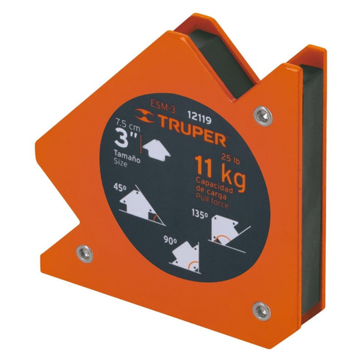 [ESC-TRU-12119] ESCUADRA MAGNETICA 3" X 11 KG MOD.ESM-3 REF. 12119 MARCA TRUPER