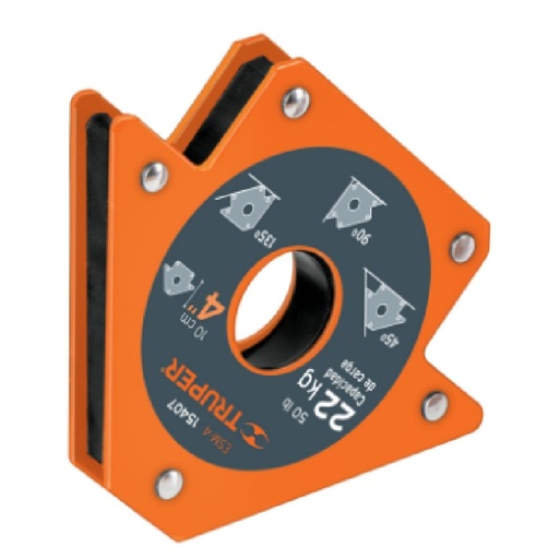 [ESC-TRU-15407] ESCUADRA MAGNETICA 4" X 22 KG MOD.ESM-4 REF. 15407 MARCA TRUPER