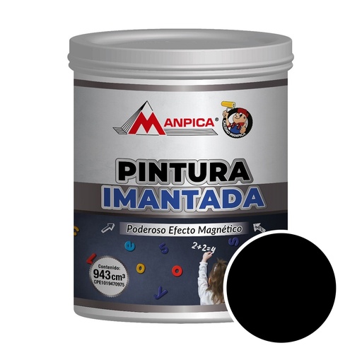 [ESM-MAN-CPM-800-04] PINTURA IMANTADA COLOR NEGRO 1/4 GL REF. CPM-800-04 MARCA MANPICA