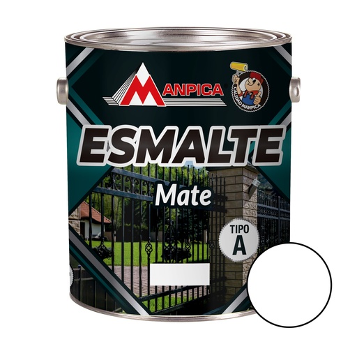 [ESM-MAN-SES-101-10] ESMALTE ( MATE ) PREMIUM TIPO A COLOR BLANCO 1 GL REF. SES-101-10 MARCA MANPICA
