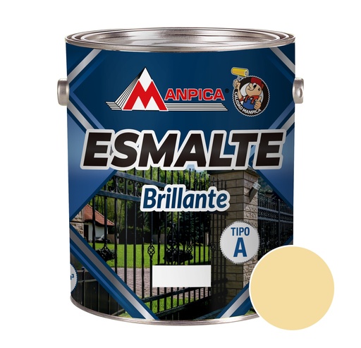 [ESM-MAN-SES-103-04] ESMALTE BRILLANTE PREMIUN TIPO A COLOR BLANCO OSTRA 1/4 GL REF. SES-103-04 MARCA MANPICA