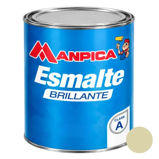 [ESM-MAN-SES-103-04] ESMALTE BRILLANTE PREMIUN TIPO A COLOR BLANCO OSTRA 1/4 GL REF. SES-103-04 MARCA MANPICA