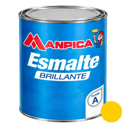 [ESM-MAN-SES-205-10] ESMALTE BRILLANTE PREMIUN TIPO A COLOR AMARILLO CATERPILLAR 1 GL REF. SES-205-10 MARCA MANPICA