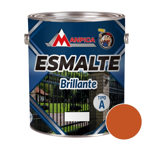 [ESM-MAN-SES-321-10] ESMALTE BRILLANTE PREMIUN TIPO A COLOR NARANJA 1 GL REF. SES-321-10 MARCA MANPICA