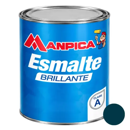 [ESM-MAN-SES-402-10] ESMALTE BRILLANTE PREMIUN TIPO A COLOR AZUL CARIBE 1 GL REF. SES-402-10 MARCA MANPICA