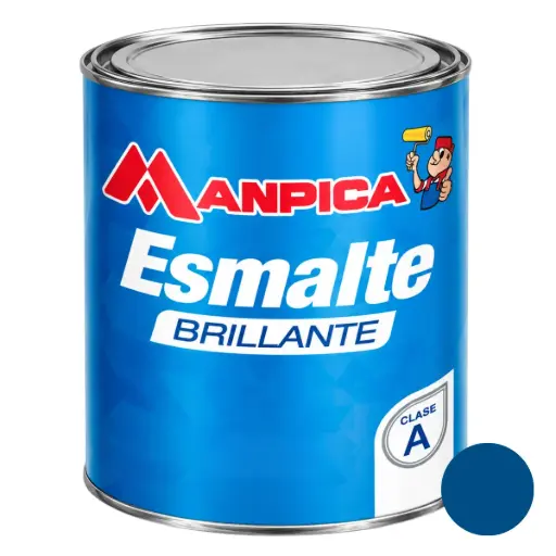 [ESM-MAN-SES-404-10] ESMALTE BRILLANTE PREMIUN TIPO A COLOR AZUL MEDIO 1 GL REF. SES-401-10 MARCA MANPICA